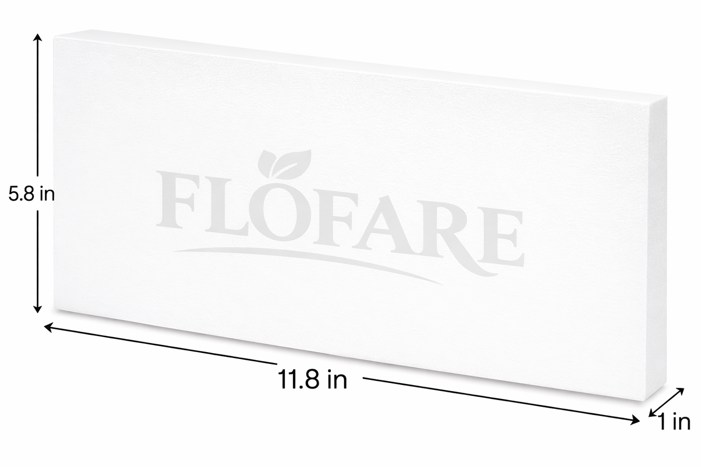 EPS Craft Foam Blocks & Sheets – White Polystyrene Foam for Crafts, Decorations & Event Displays (1" × 5.8" × 11.8", 2" × 4" × 11.8", 0.6" × 11.8" × 11.8")