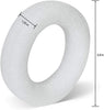 Craft Foam Wreath Ring – White XPS Foam for Crafts, Floral Arrangements & Decorations (1.25