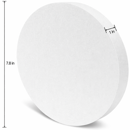 EPS Craft Foam Discs – White Polystyrene Foam Circles for Crafts, Decorations & Event Displays (1" × 5.8", 1" × 7.8", 1" × 9.9", 1" × 11.75")
