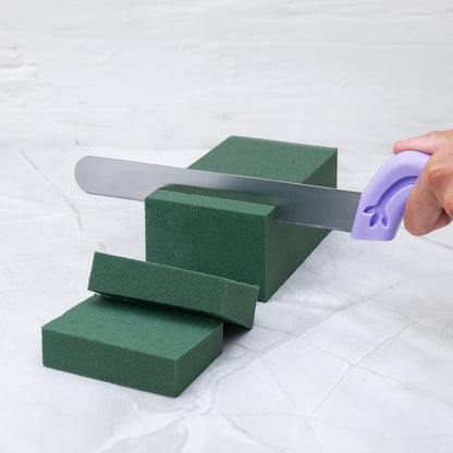 Professional Floral Foam Knife – 14.2" Florist Cutting Knife for Flower Foam Blocks, Craft Foam & Utility Cutting Tool (Light Purple Handle)