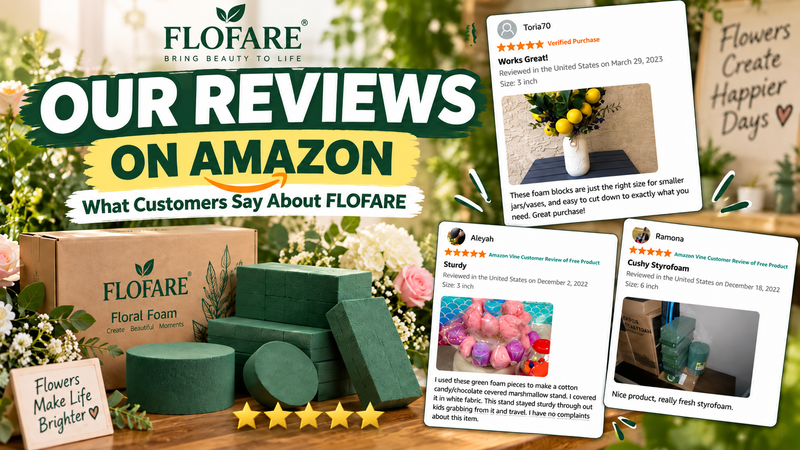 Watch a Flofare floral foam arrangement video