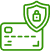 Secure shopping icon representing safe and protected online purchase