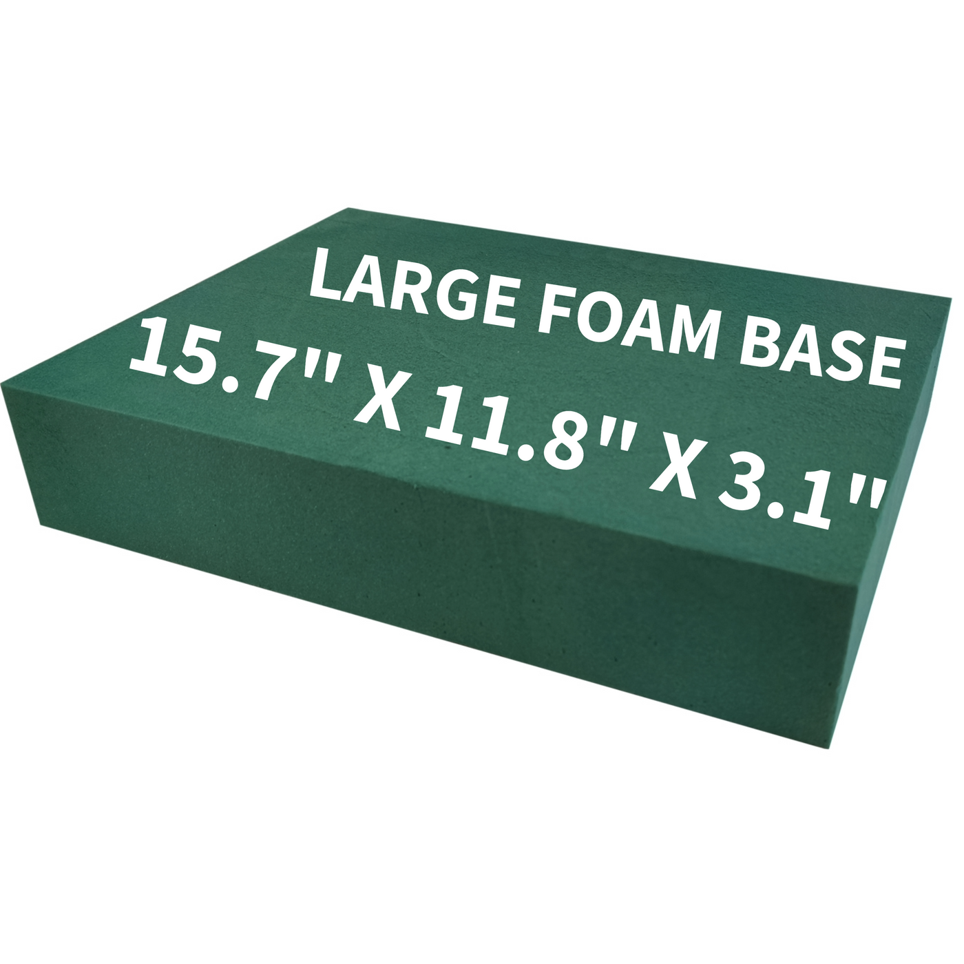 Large Floral Foam Base (15.7"L x 11.8"W x 3.1"H), Wet & Dry Floral Foam for Flower Arrangements & Crafts