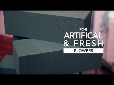 Large Floral Foam Base (15.7"L x 11.8"W x 3.1"H), Wet & Dry Floral Foam for Flower Arrangements & Crafts