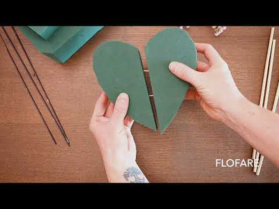 Pack of 6 Floral Foam Blocks (5.5" L x 3.1" W x 1.7" H), Green Wet and Dry Foam for Flower Arrangements, DIY Crafts, and Weddings