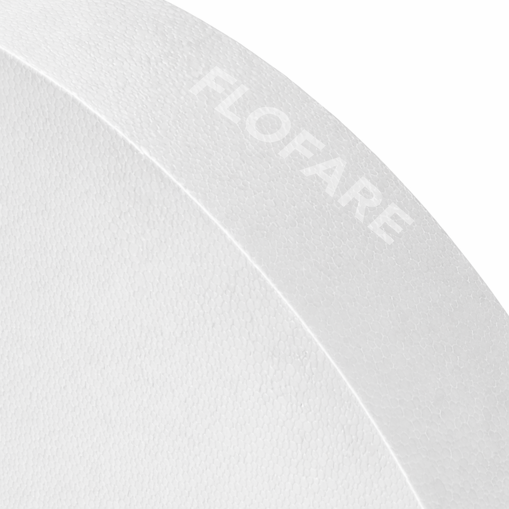 EPS Craft Foam Discs – White Polystyrene Foam Circles for Crafts, Decorations & Event Displays (1" × 5.8", 1" × 7.8", 1" × 9.9", 1" × 11.75")